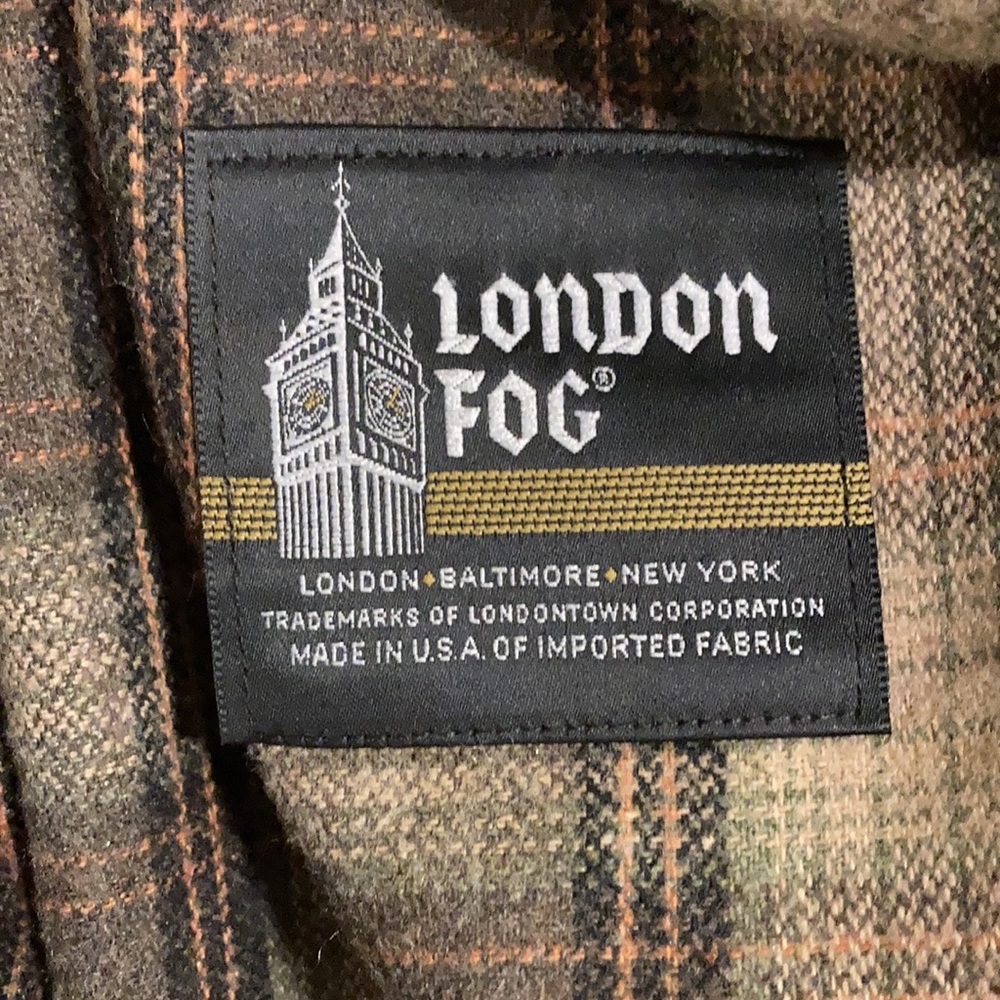 Vintage 80s London Fog Belted Trench Coat Size 6p Removable Inner Wool Lining - Picture 4 of 16